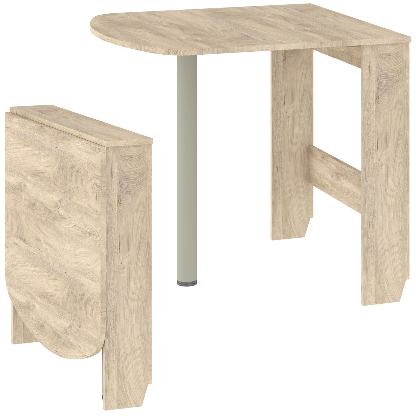 6 EXPERT folding wall table for kitchen, dining room, oak imitation