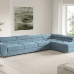 Corner sofa bed with headrests 155 XL Benjamin Gr1