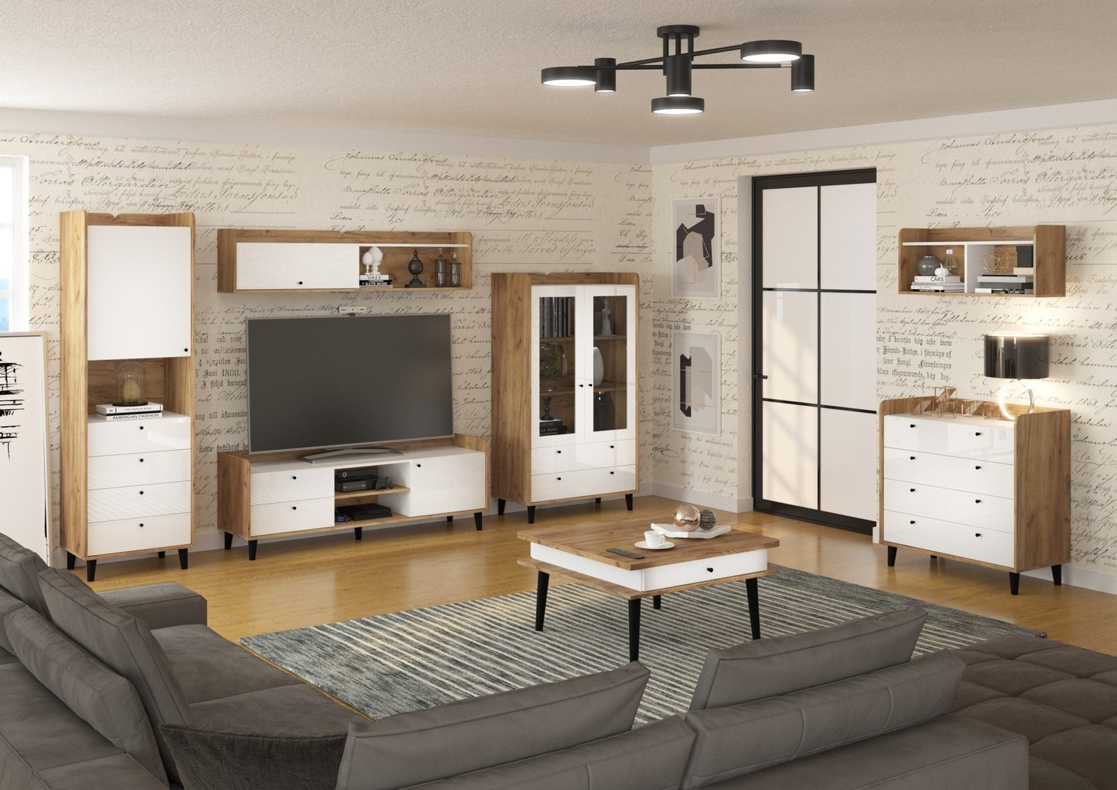 DOLCE furniture #4 living room set with wall cabinet - Image 5