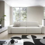 Three-seater sofa with Bouli Gr1 sides