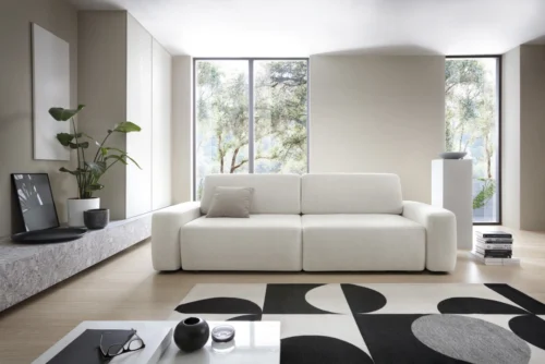 Three-seater sofa with Bouli Gr1 sides