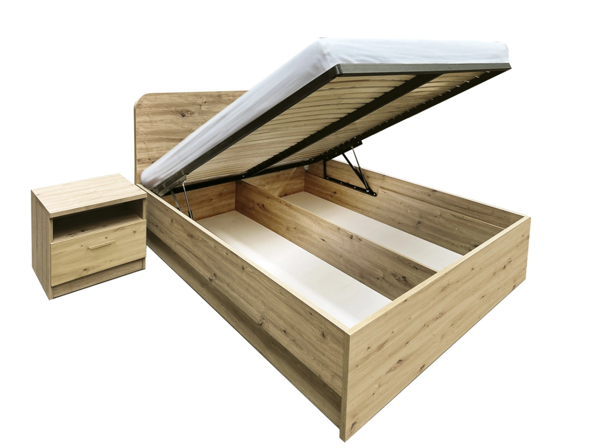 Bed with frame and storage box 160/200 cm Canada CA-1A - Image 2