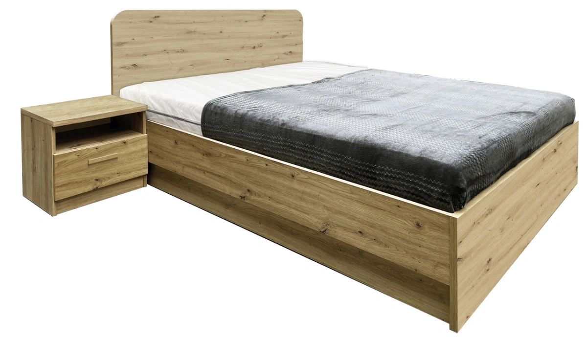 Bed with frame and storage box 160/200 cm Canada CA-1A