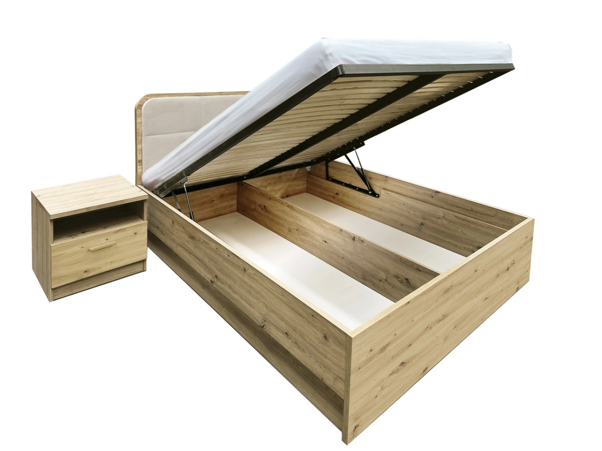 Bed with frame and storage box 160/200 cm Canada CA-1C - Image 2