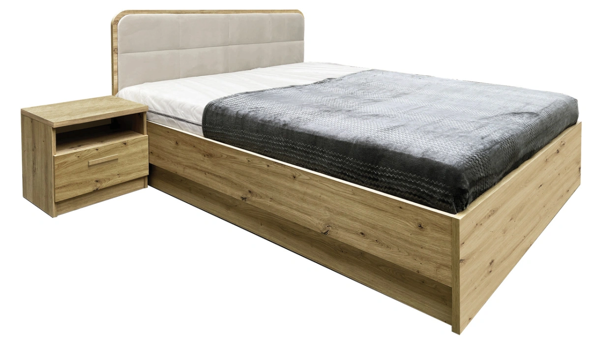 Bed with frame and storage box 160/200 cm Canada CA-1C