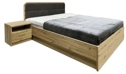 Bed with frame and storage box 160/200 cm Canada CA-1G