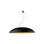 Black hanging lamp "Canoe"