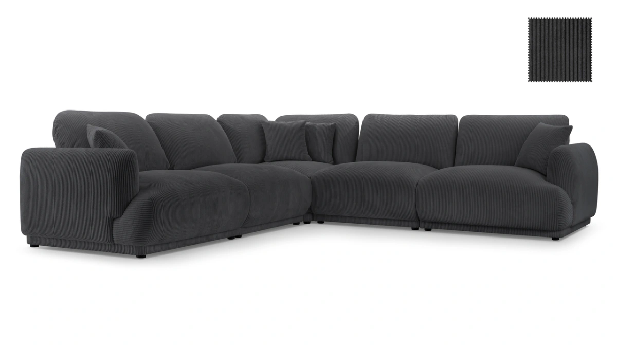 Chacco fixed corner sofa B+1+R+1+B - Image 6