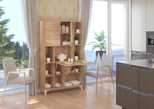 MEGAN 2 furniture, bookshelf + desk, Sonoma oak