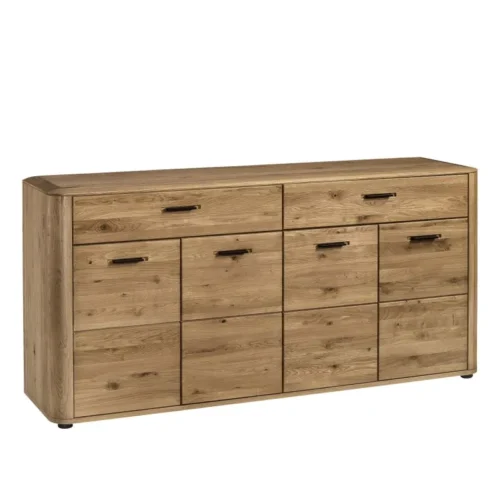 Large chest of drawers 160 MONACO – MONA.010.14 solid oak facades 4 x wooden doors 2 x drawers