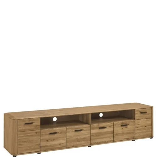 Large 225 RTV chest of drawers with 6 doors MONACO – MONA.053.14 100% solid oak 6 x wooden doors 2 x niche