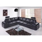 ENZO corner sofa, leather, 316x200