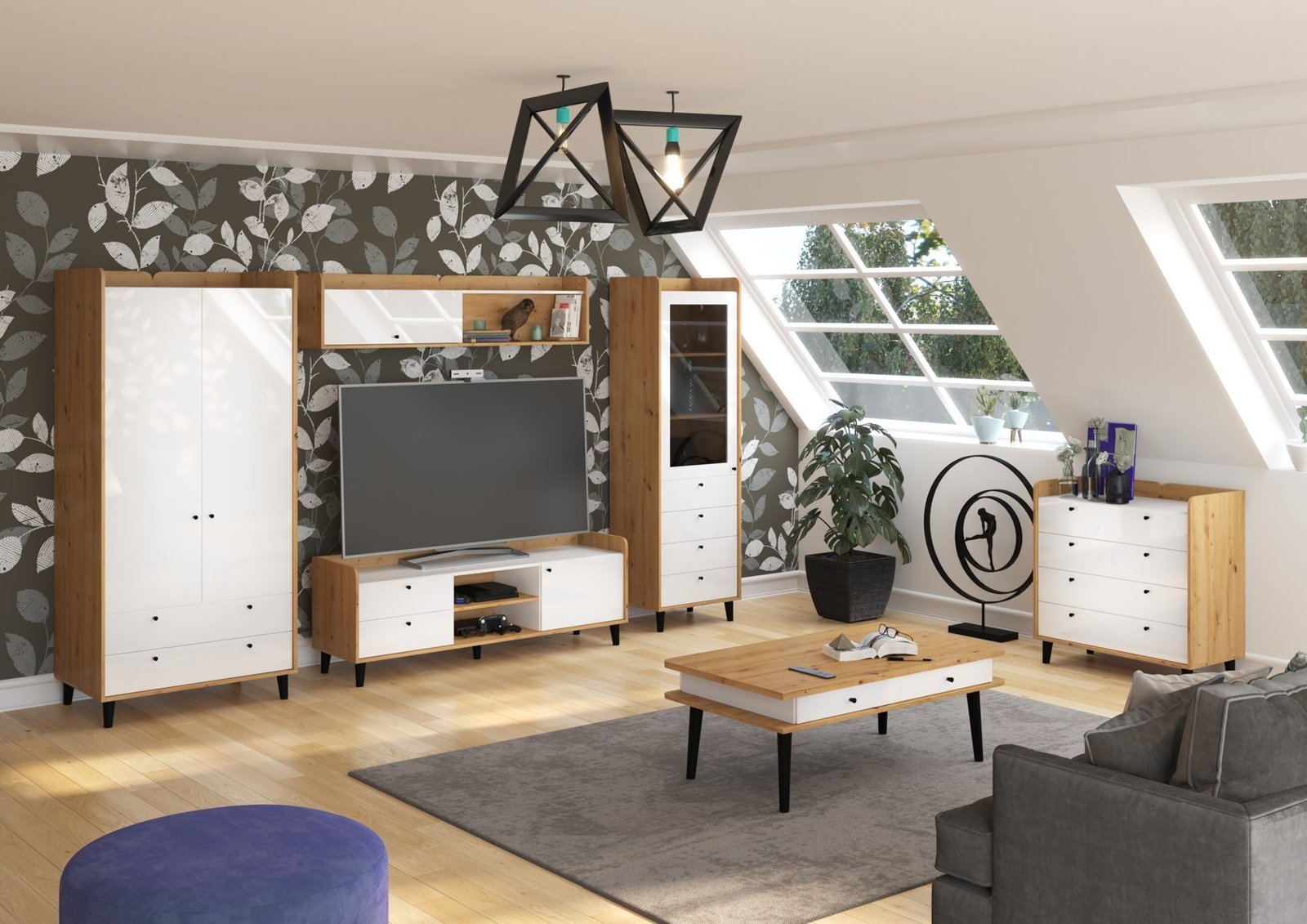 DOLCE furniture set No. 2 with wall cabinet - Image 2