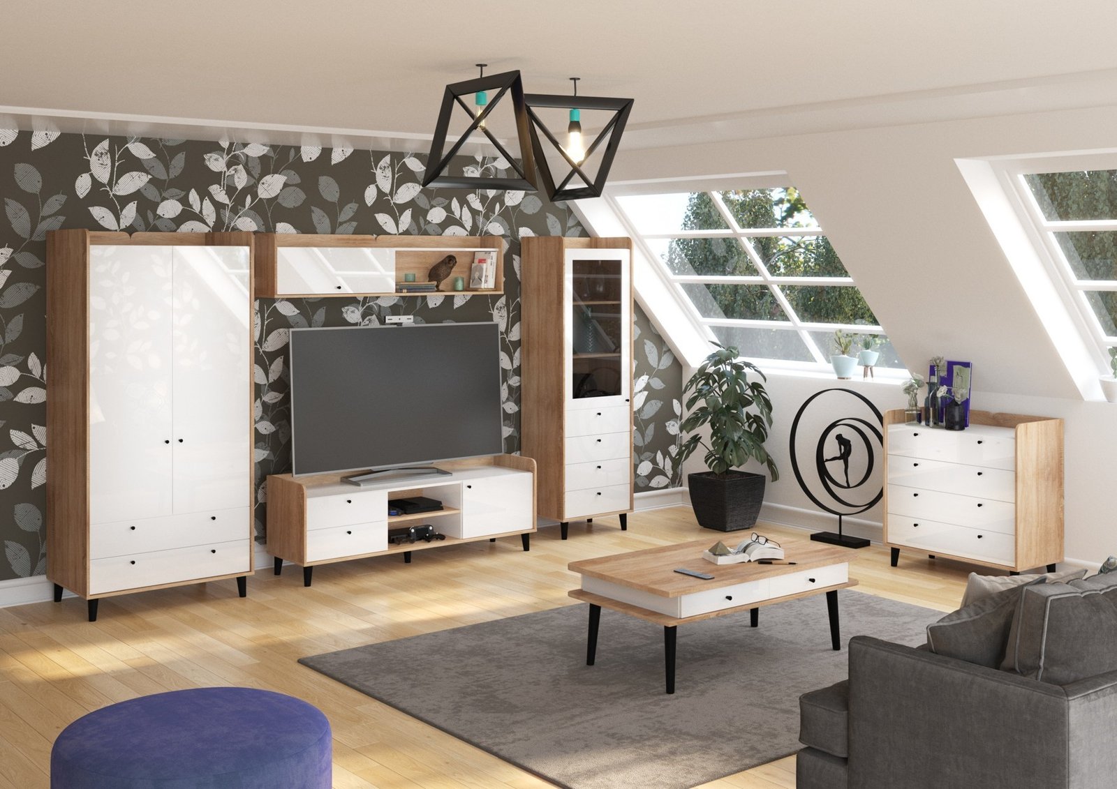 DOLCE furniture set No. 2 with wall cabinet - Image 5