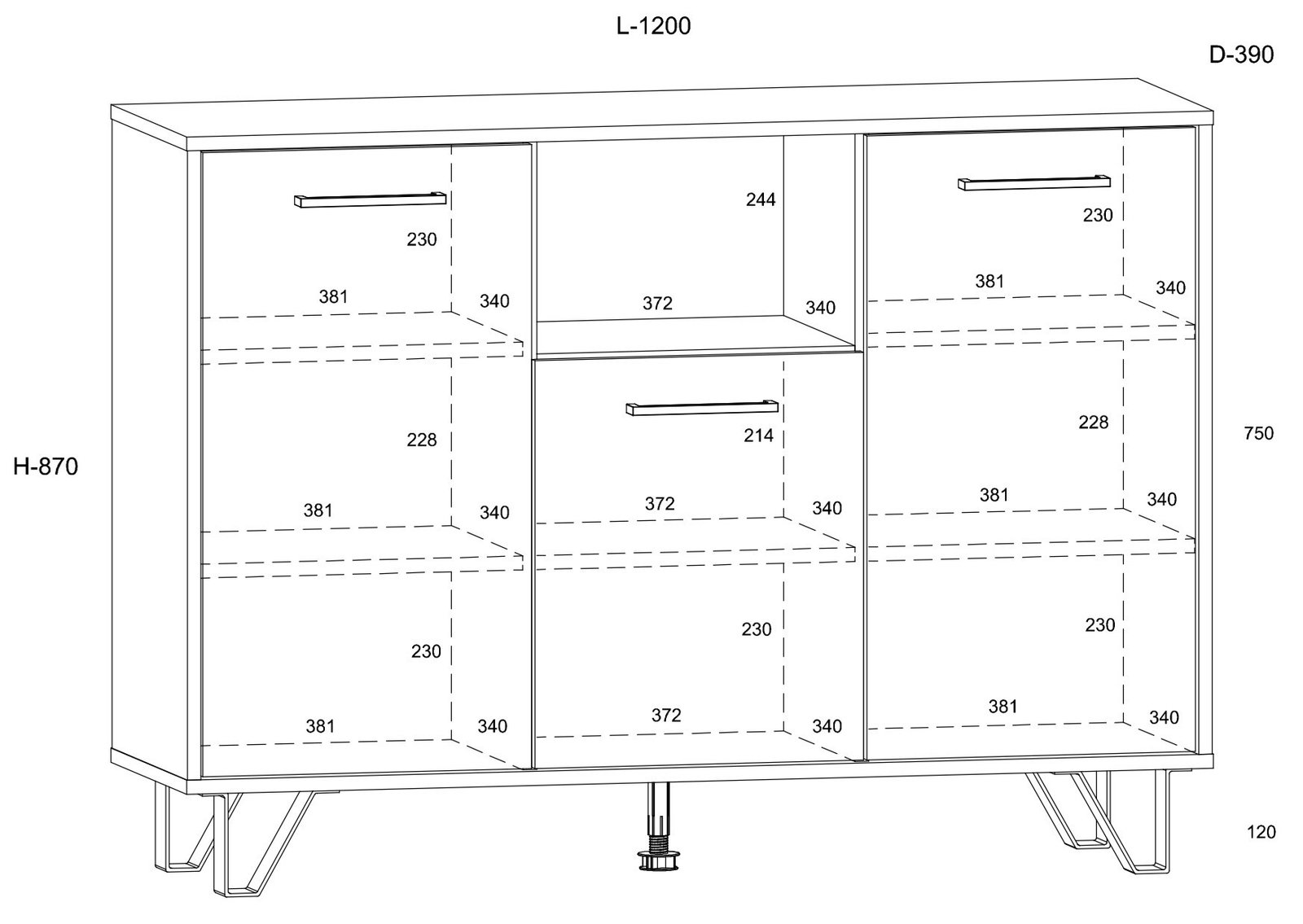BOSS furniture 04 3D chest of drawers - Image 7