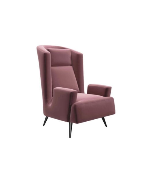 Gordon armchair with folding backrest and side pockets