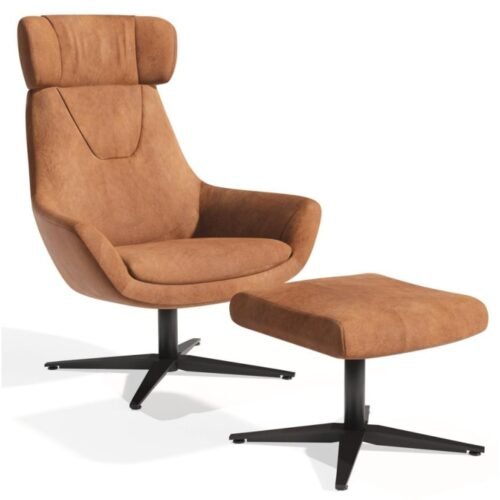 SHOUT HB armchair + stool Bydgoskie Meble