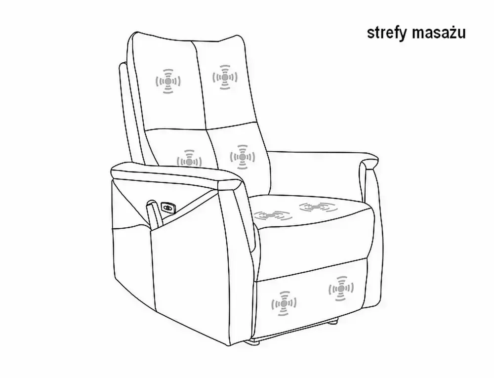 Neptun M Brego reclining armchair NEPTUNMBRCSZ18 - Image 3