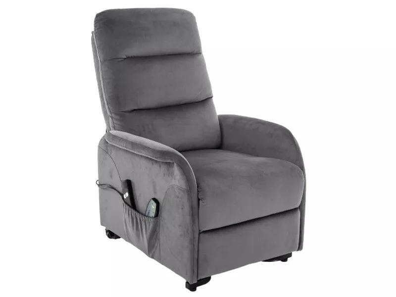 Jupiter M velvet reclining armchair JUPITERMVSZ - Image 6