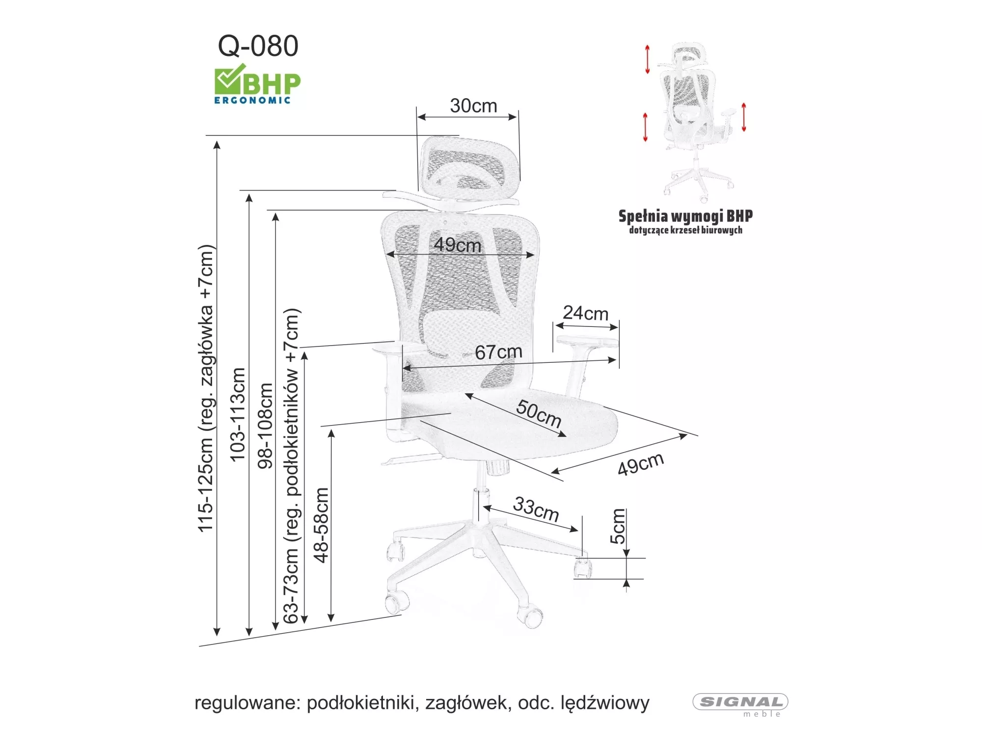 Swivel chair Q-080M OBRQ080MSZ - Image 4
