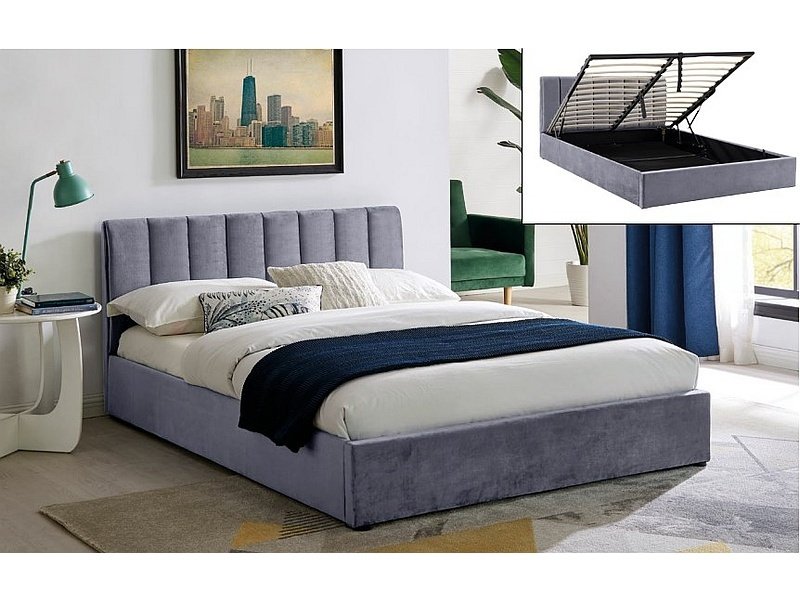 Montreal velvet bed MONTREALV140SZ - Image 6