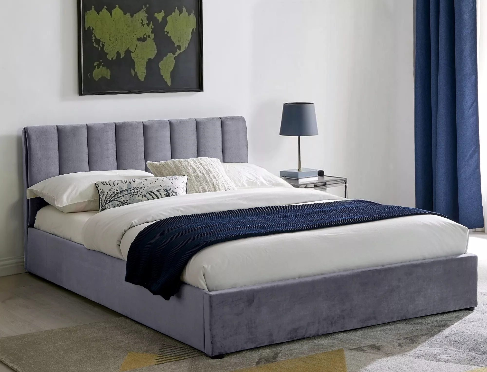 Montreal velvet bed MONTREALV140SZ - Image 7