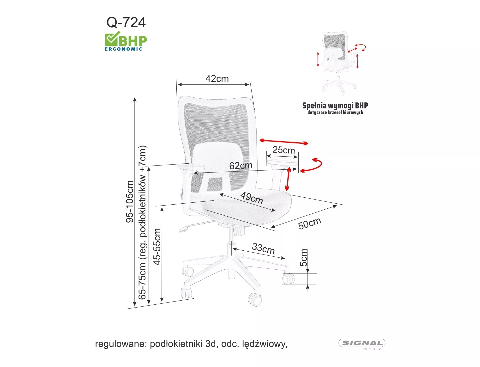 Q-724 OBRQ724C swivel chair - Image 3