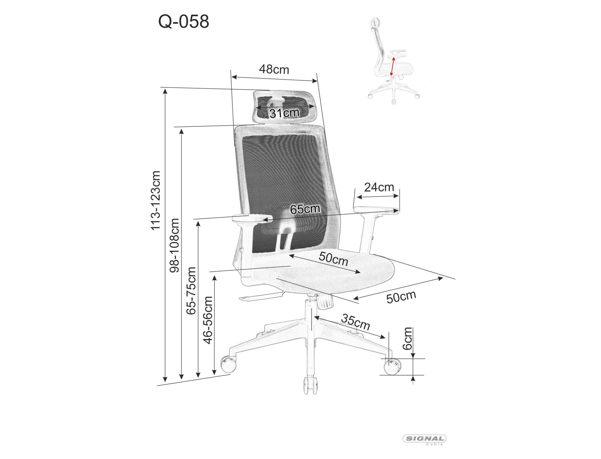 Swivel chair Q-058 OBRQ058C - Image 6