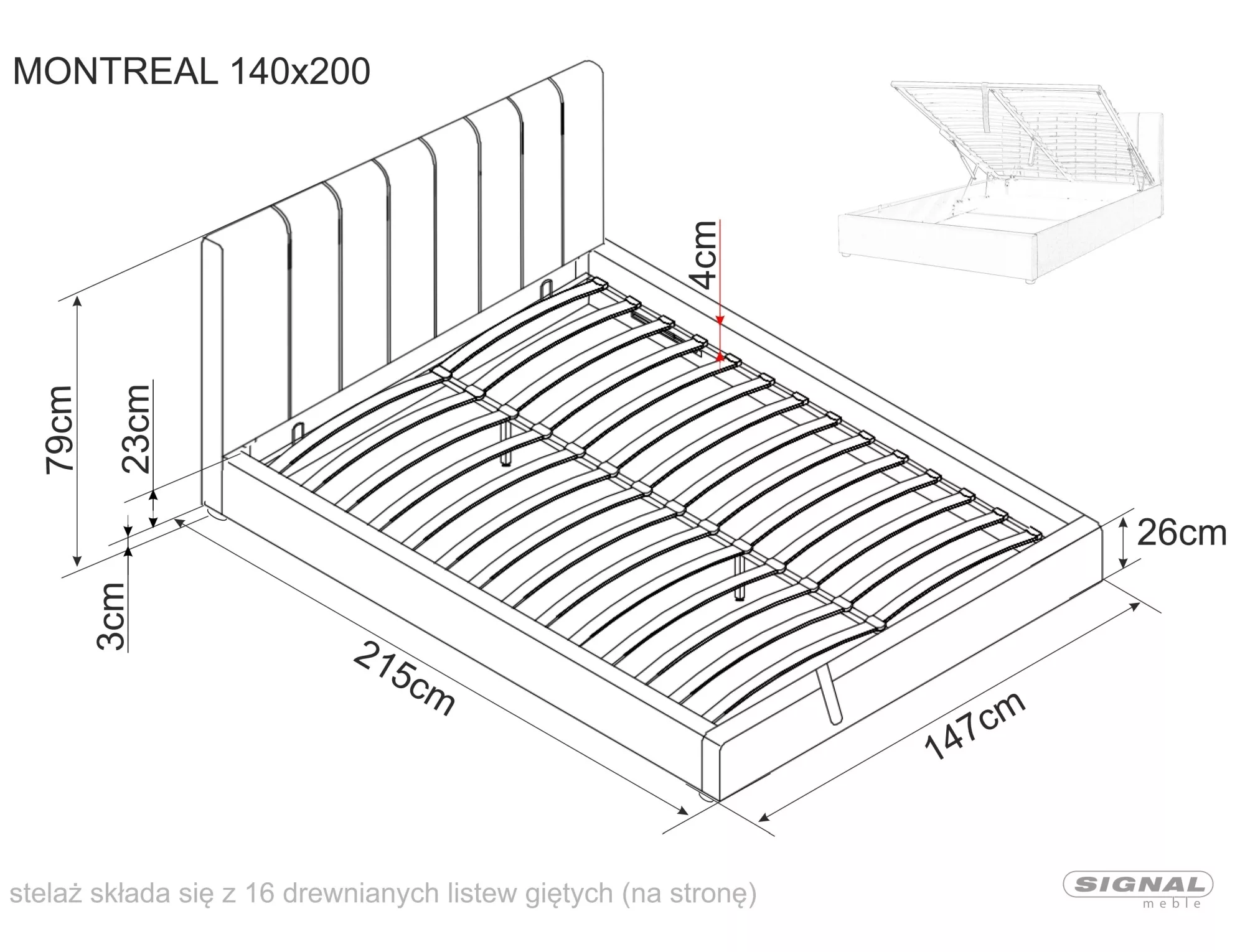 Montreal velvet bed MONTREALV140SZ - Image 3