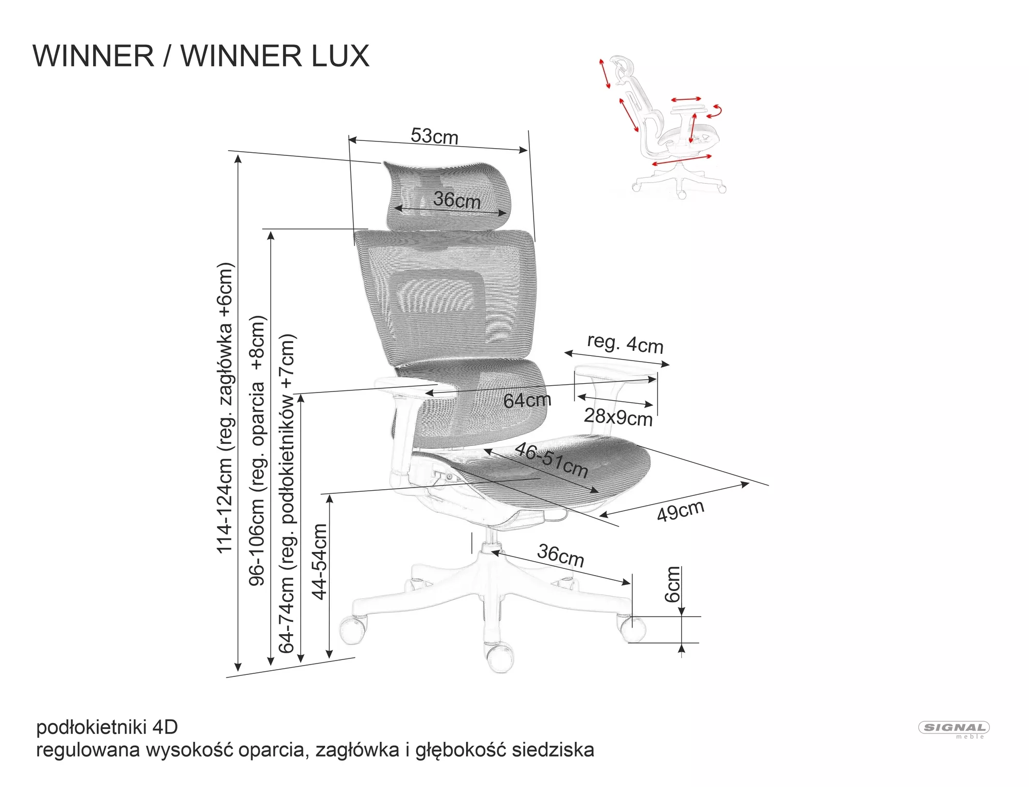 Winner OBRWINNERC swivel chair - Image 25