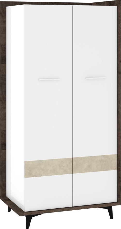 BOX 10 wardrobe for hallway, living room, bedroom, oak, granado, white, granado color