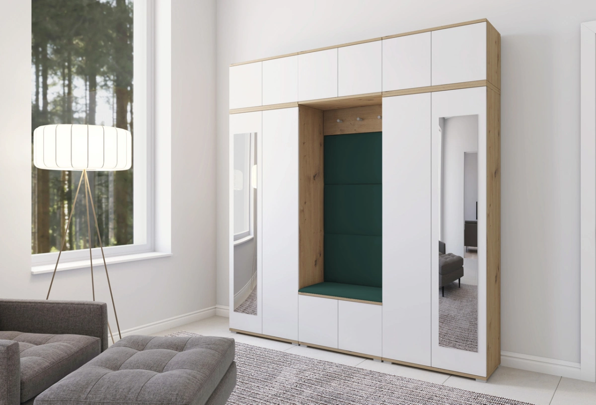 Seville upholstered wardrobe, version 4