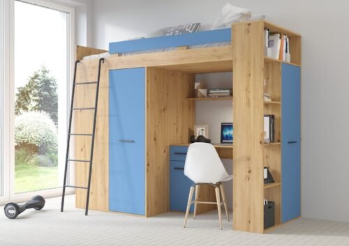 RAVENA L mezzanine without mat, artisan / blue