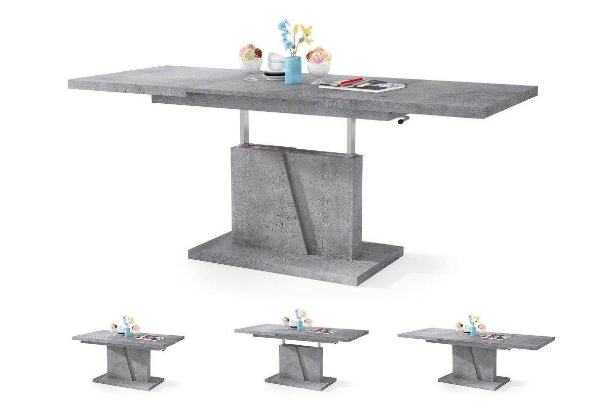 GRAND NOIR "Millenium Concrete" - MODERN EXTENDABLE BENCH, LIFT TABLE, COFFEE TABLE
