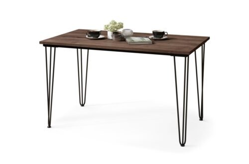 HAIRPIN S-120 Brown Oak – HAIRPIN TABLES FOR KITCHEN DINING LIVING ROOM
