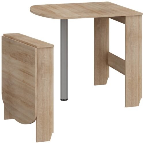 EXPERT 6 folding wall table for kitchen-dining room, Sonoma oak