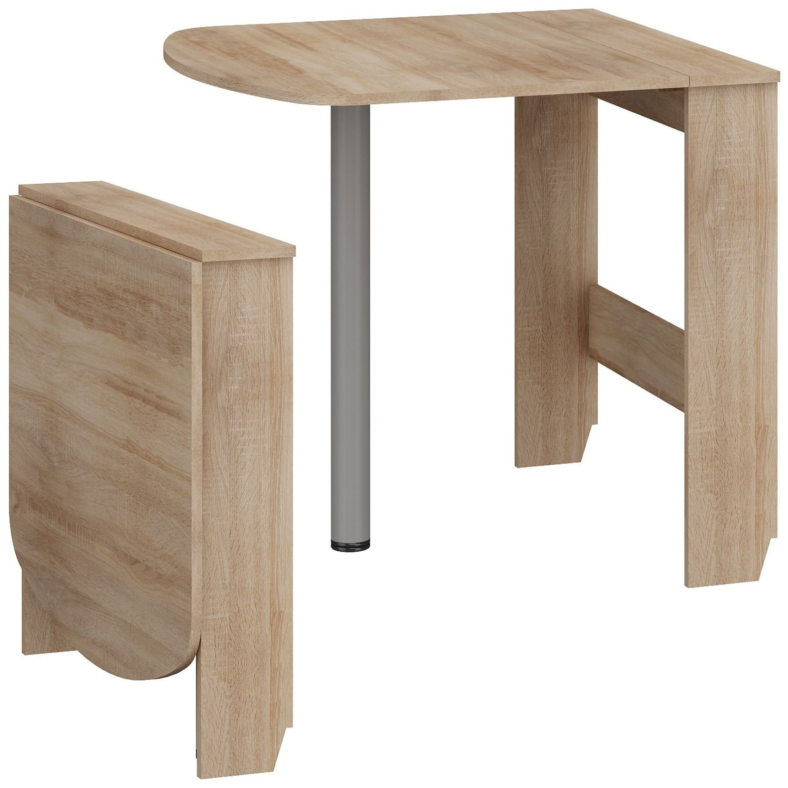 EXPERT 6 folding wall table for kitchen-dining room, Sonoma oak