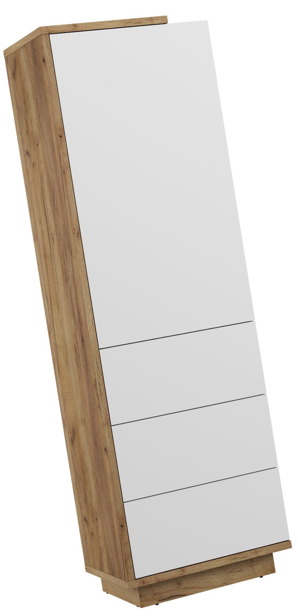 HYBRID 01 furniture, closed shelf, oak, gold/glossy whiteHYBRID - Image 4
