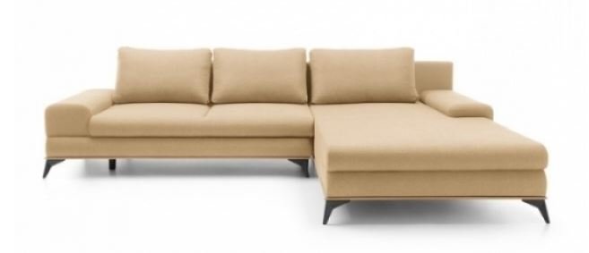 SALE - MANILA corner sofa - Neve fabric/oak stripes - Image 2