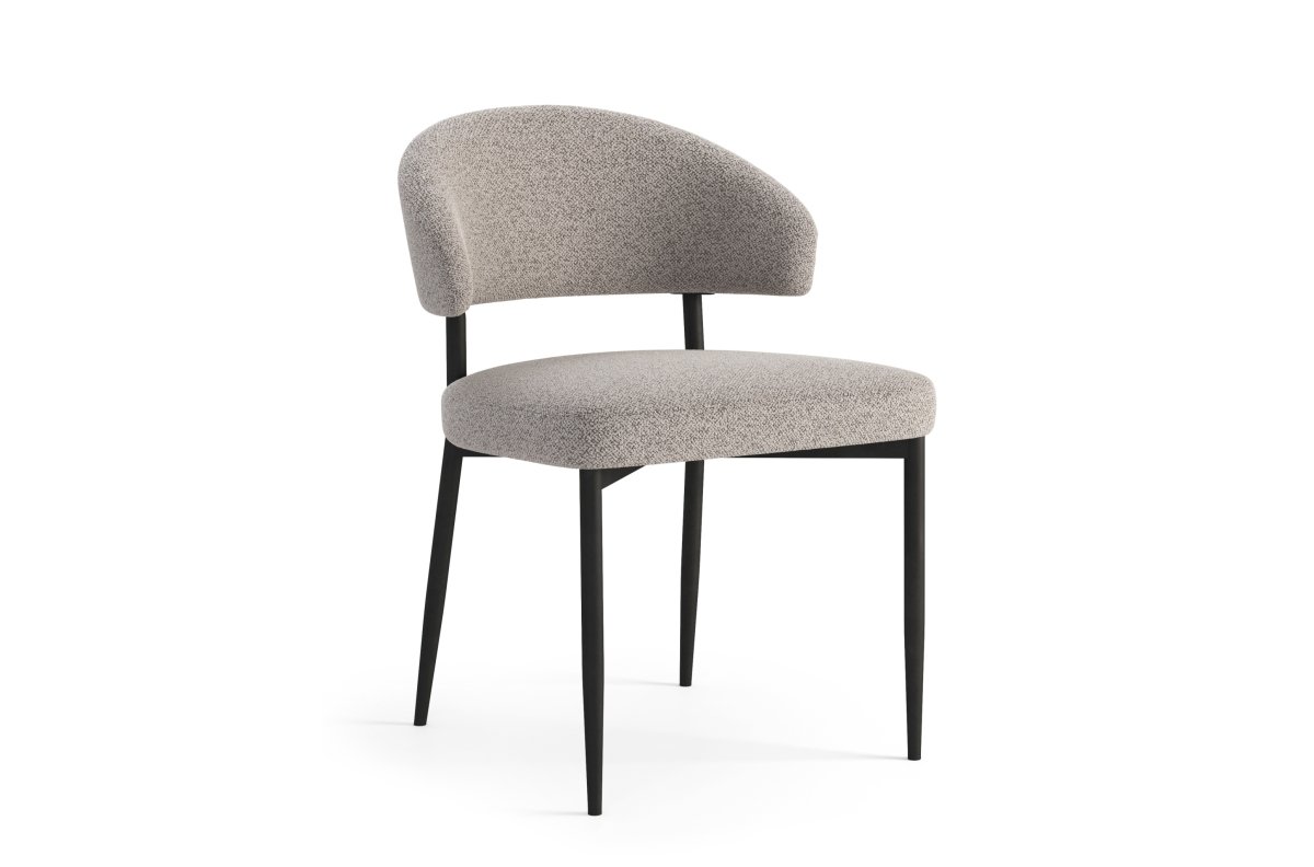 IRIS Beige Latte (Monza 60 fabric) - MODERN UPHOLSTERED CHAIR FOR LIVING ROOM, DINING ROOM, OFFICE, LIVING ROOM - Image 4