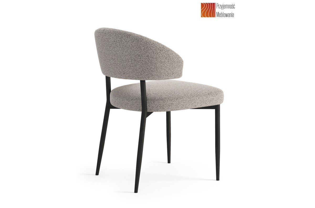 IRIS Beige Latte (Monza 60 fabric) - MODERN UPHOLSTERED CHAIR FOR LIVING ROOM, DINING ROOM, OFFICE, LIVING ROOM - Image 6