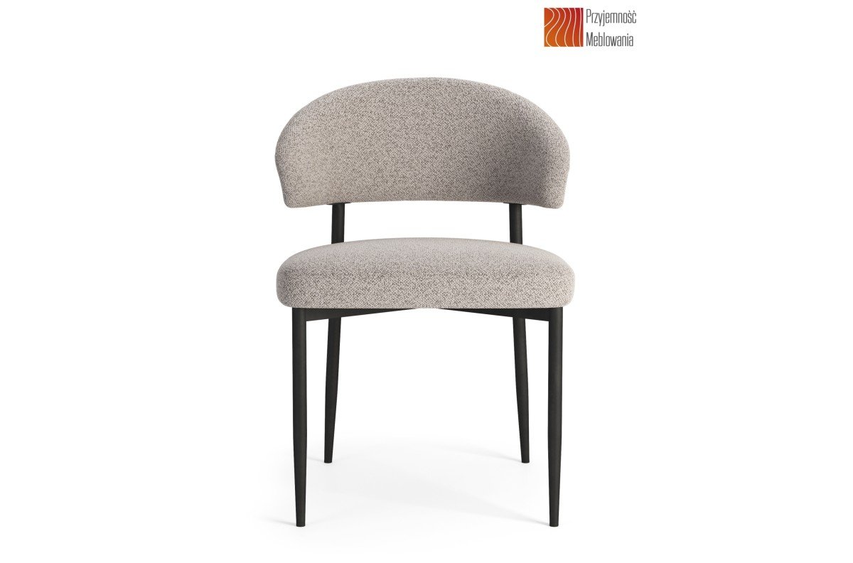 IRIS Beige Latte (Monza 60 fabric) - MODERN UPHOLSTERED CHAIR FOR LIVING ROOM, DINING ROOM, OFFICE, LIVING ROOM - Image 7