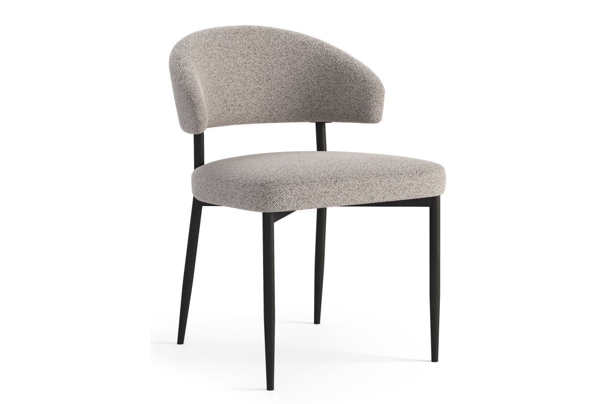 IRIS Beige Latte (Monza 60 fabric) - MODERN UPHOLSTERED CHAIR FOR LIVING ROOM, DINING ROOM, OFFICE, LIVING ROOM