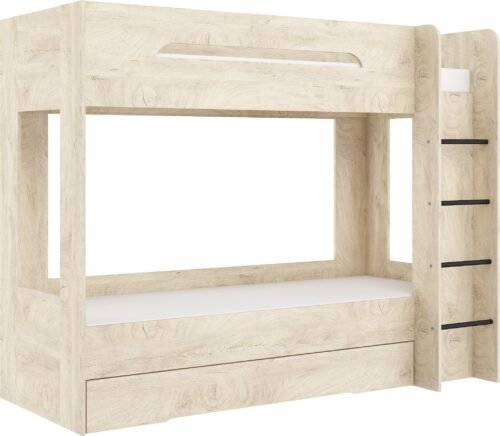 Bunk bed for children or youth, 80×200, oak imitation wood, BLIN