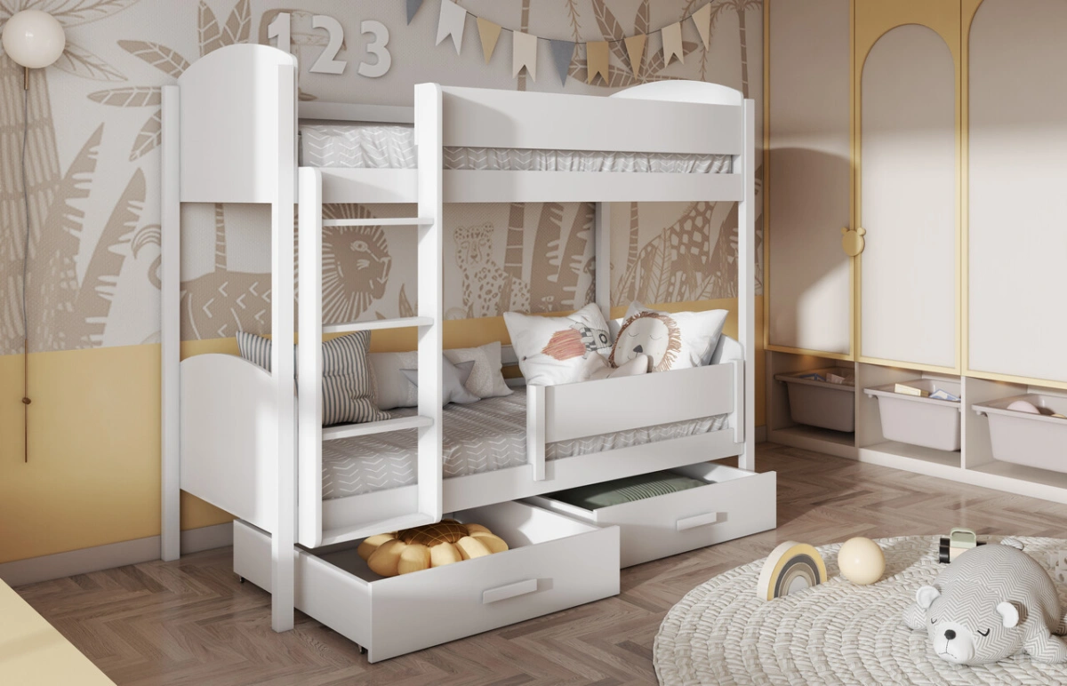 JORDAN bunk bed with drawers 90x200 cm - Image 2