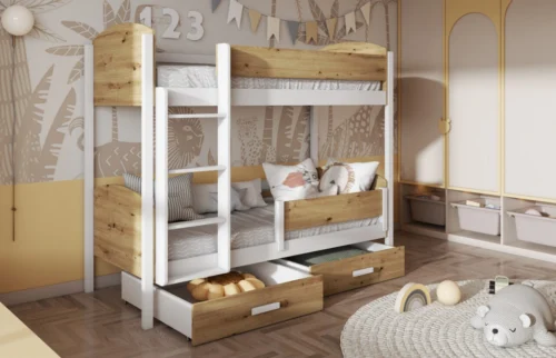 JORDAN bunk bed with drawers 80×181 cm