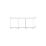 1S chest of drawers + 2DPE bar KACPER 140 cm