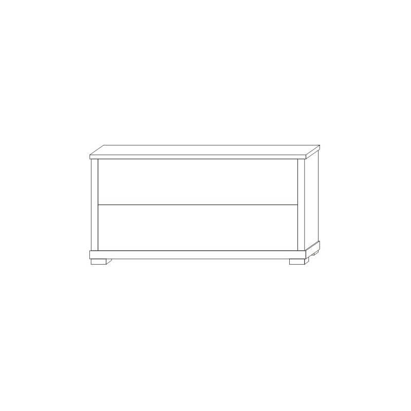 Chest of drawers with 2 drawers KACPER