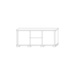 chest of drawers 2S 2DPE KACPER 140 cm