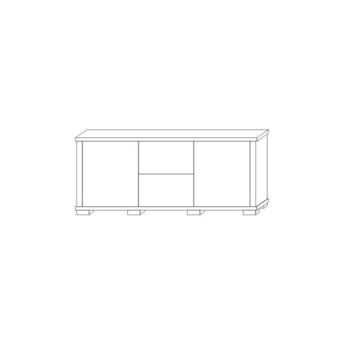 chest of drawers 2S 2DPE KACPER 140 cm